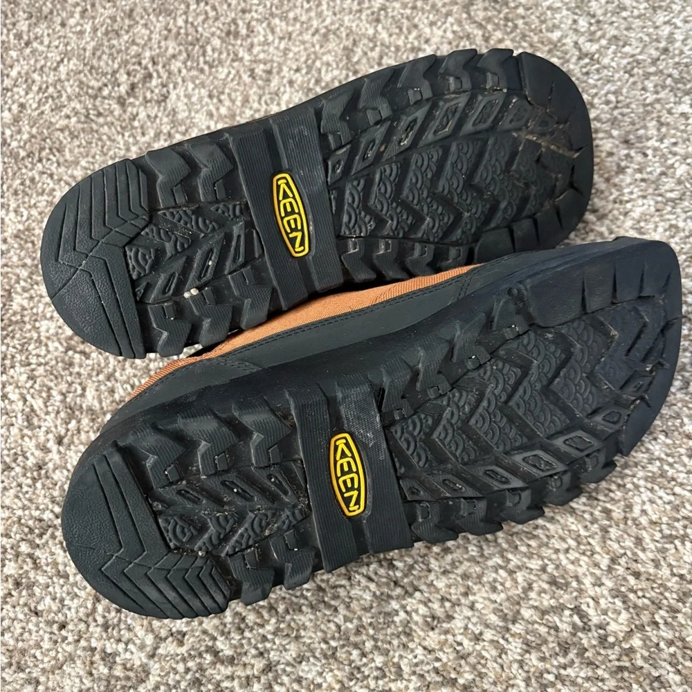 Keens‎ Hoodcamp FR Fire Retardant Maple Black Slip On Shoes Mens size 10